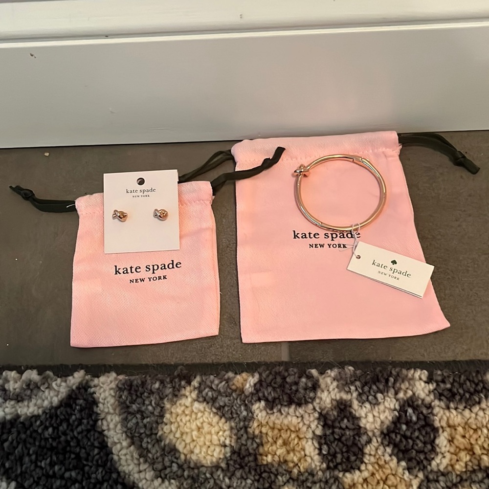 Kate spade earrings and bracelet set